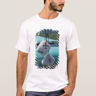 USA, Massachusetts, Gloucester. Fuzzy dice in a T-Shirt