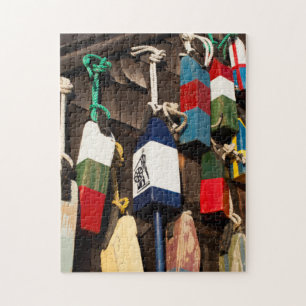 USA, Massachusetts, Gloucester, Lobster Buoys 2 Jigsaw Puzzle