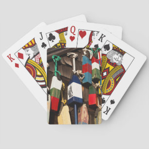 USA, Massachusetts, Gloucester, Lobster Buoys 2 Playing Cards