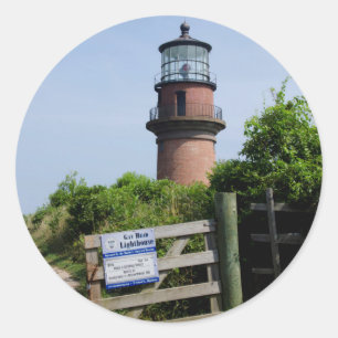 USA, Massachusetts, Martha's Vineyard, Aquinnah. Classic Round Sticker