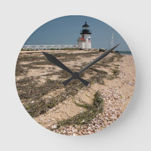 USA, Massachusetts, Nantucket. Shell Round Clock