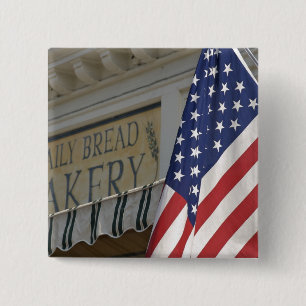 USA; Massachusetts; Stockbridge; Daily Bread 15 Cm Square Badge