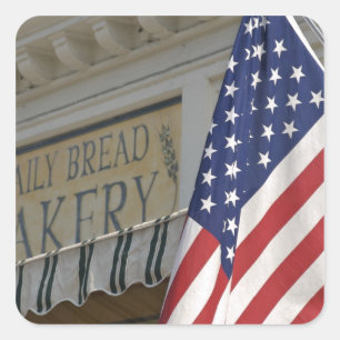 USA; Massachusetts; Stockbridge; Daily Bread Square Sticker