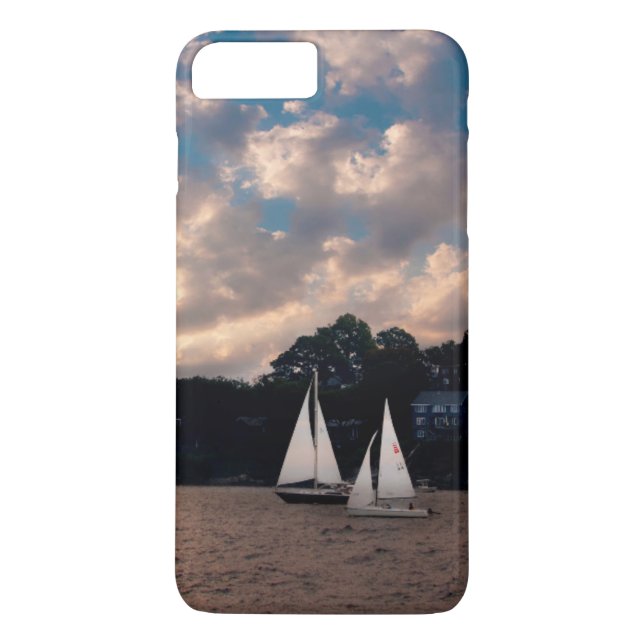 USA, Massachusetts. Sunset Sailing Case-Mate iPhone Case (Back)