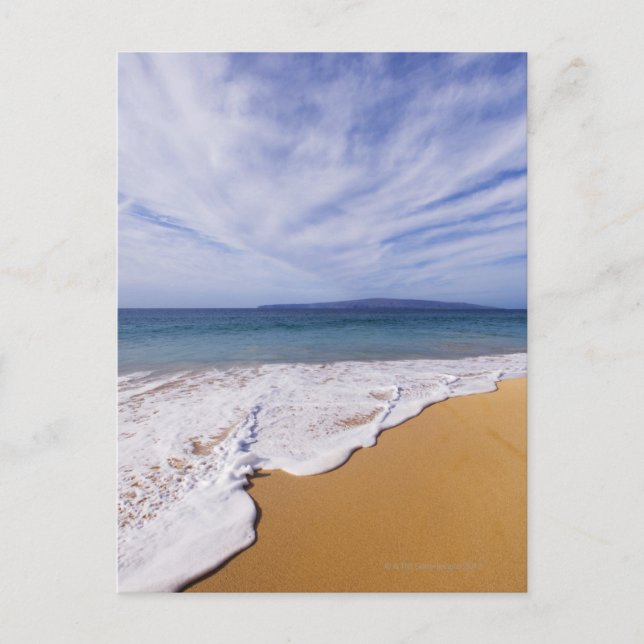 USA, Maui, Wailea, surf and shoreline Postcard (Front)