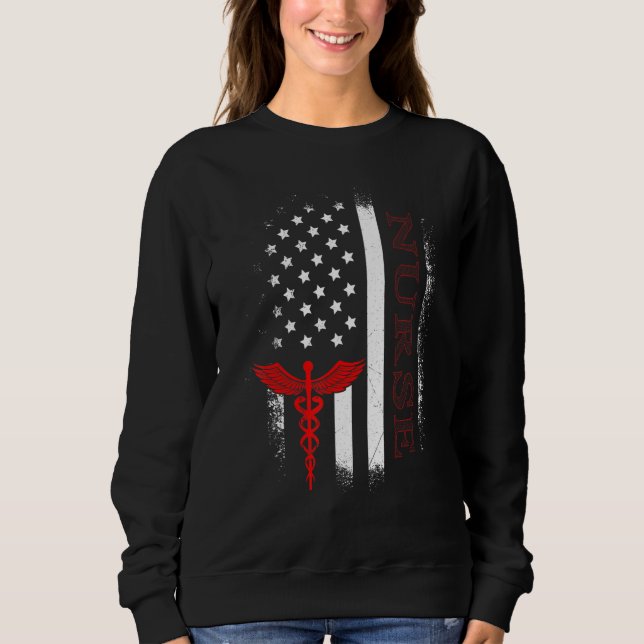 USA medical care doctor best nurse Sweatshirt (Front)