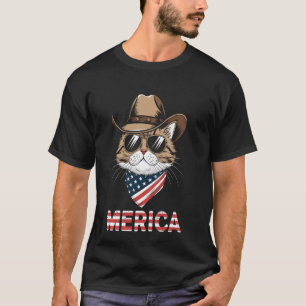 USA 'Merica Persian Cat 4th of July T-Shirt