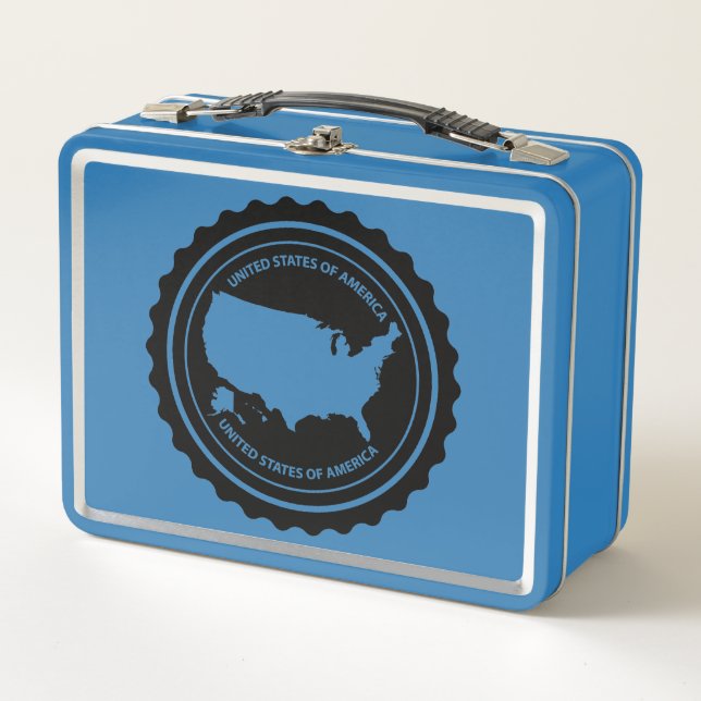 USA METAL LUNCH BOX (Front)