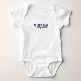 USA - MI = Michigan Not Minnesota Confusion Baby Bodysuit
