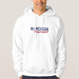 USA - MI = Michigan Not Minnesota Confusion Hoodie