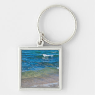 USA, Michigan. Clear Waters Of Lake Superior Key Ring