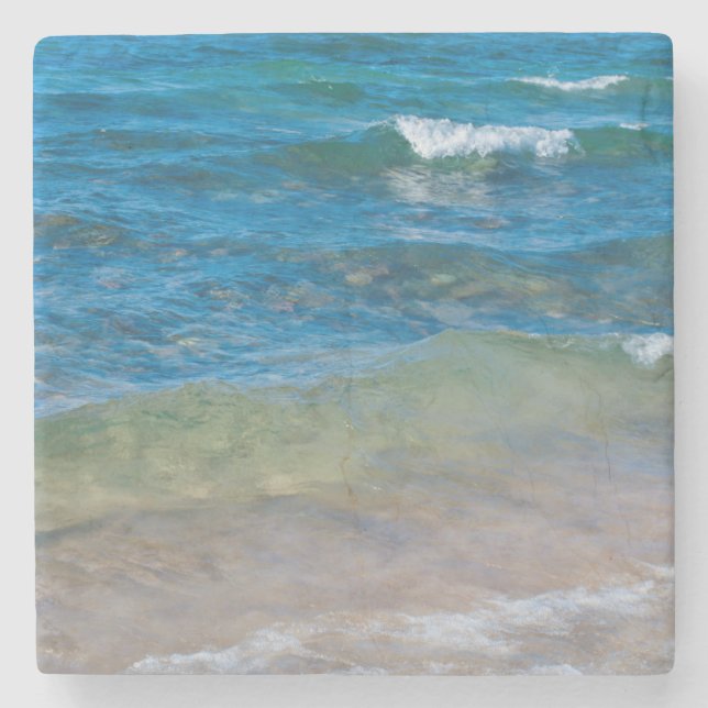 USA, Michigan. Clear Waters Of Lake Superior Stone Coaster (Front)