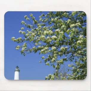 USA, Michigan, East Tawas. Tawas Lighthouse with Mouse Pad