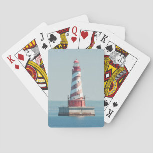 USA, Michigan, Great Lakes, Lake Michigan Playing Cards