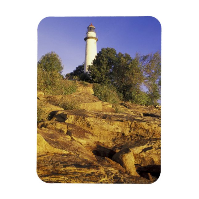 USA, Michigan, Lake Huron. Pointe Aux Barques Magnet (Vertical)