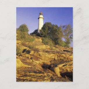 USA, Michigan, Lake Huron. Pointe Aux Barques Postcard