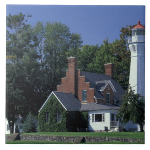 USA, Michigan, Lake Huron. Port Sanilac Tile