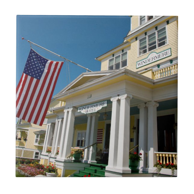 USA, Michigan, Mackinac Island Ceramic Tile (Front)