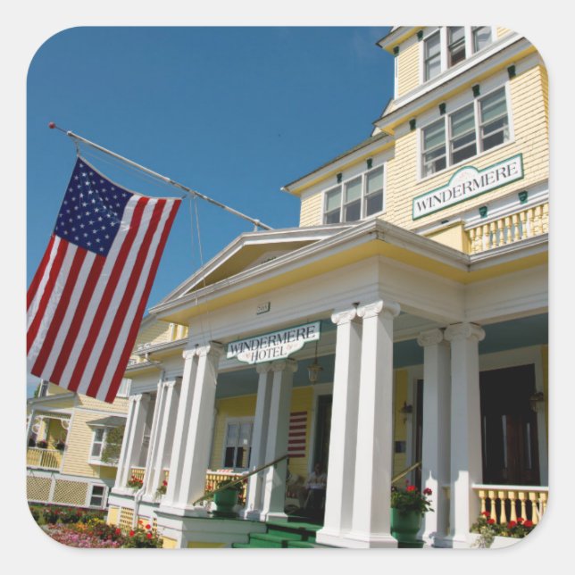 USA, Michigan, Mackinac Island Square Sticker (Front)