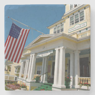 USA, Michigan, Mackinac Island Stone Coaster