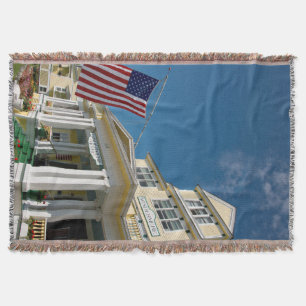 USA, Michigan, Mackinac Island Throw Blanket