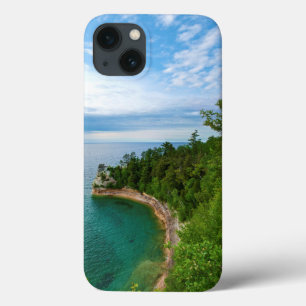 USA, Michigan. Miner's Castle Rock Formation 3 iPhone 13 Case