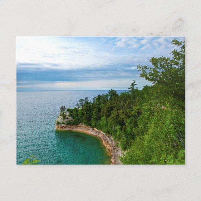 USA, Michigan. Miner's Castle Rock Formation 3 Postcard (Front)