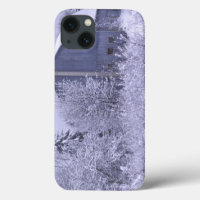 USA, Michigan, Rochester Hills. Snowy blue