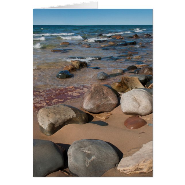 USA, Michigan. Rounded Boulders On 12 Mile (Front)