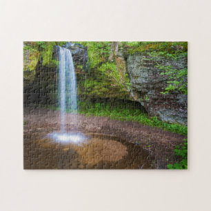 USA, Michigan. Scott's Falls In Upper Michigan Jigsaw Puzzle