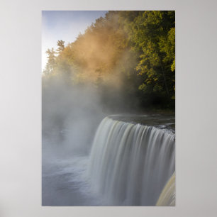 USA, Michigan, Upper Peninsula. Autumn sunrise Poster