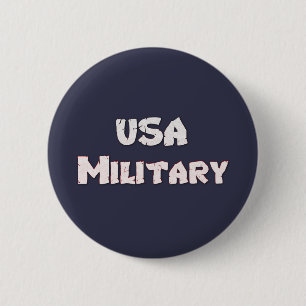 USA Military American 6 Cm Round Badge