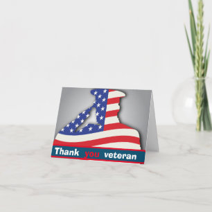 USA military thank you veterans,veteran's day  Card