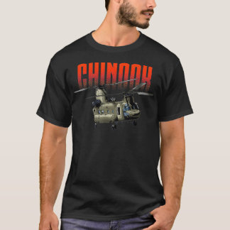 USA Military Warbird Helicopter Chinook  T-Shirt