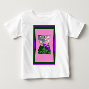 USA Millennial pink change vector Inspirational  Baby T-Shirt