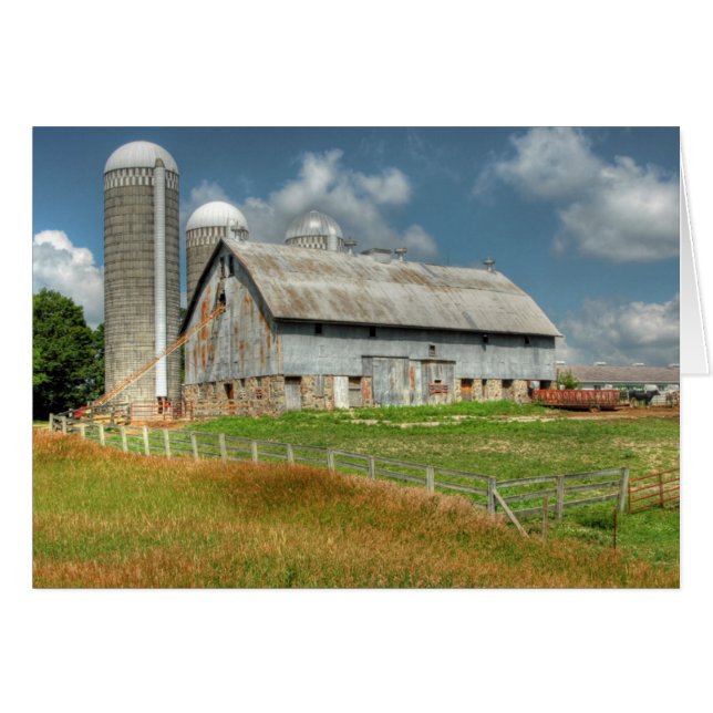 USA, Minnesota Barn And Silo (Front Horizontal)