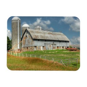 USA, Minnesota Barn And Silo Magnet