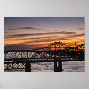 USA, Mississippi, Vicksburg. I-20 Highway and Poster