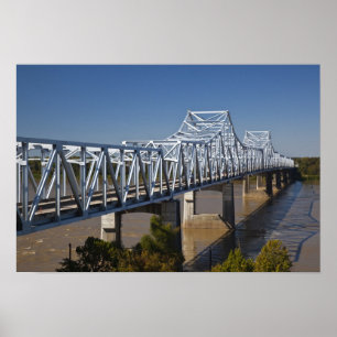 USA, Mississippi, Vicksburg. I-20 Highway Poster
