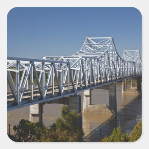 USA, Mississippi, Vicksburg. I-20 Highway Square Sticker