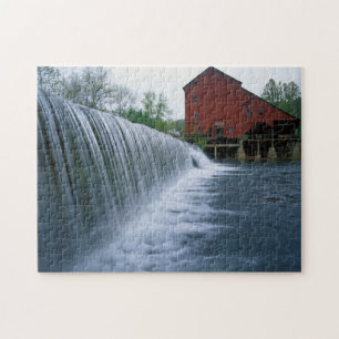 USA, Missouri, Ozark County, Rockbridge Mill Jigsaw Puzzle