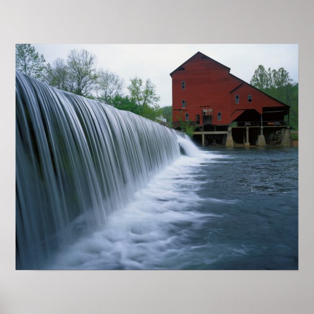 USA, Missouri, Ozark County, Rockbridge Mill Poster (Front)