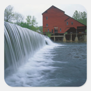 USA, Missouri, Ozark County, Rockbridge Mill Square Sticker