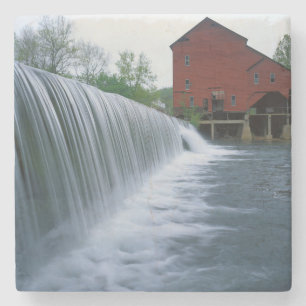 USA, Missouri, Ozark County, Rockbridge Mill Stone Coaster