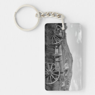 USA, Montana, Bannack State Park Old wagon made Key Ring
