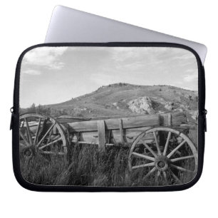 USA, Montana, Bannack State Park Old wagon made Laptop Sleeve