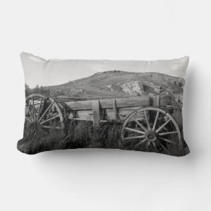USA, Montana, Bannack State Park Old wagon made Lumbar Cushion