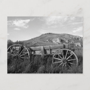 USA, Montana, Bannack State Park Old wagon made Postcard