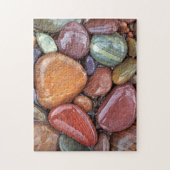 USA, Montana, Clark Fork River, Stones 2 Jigsaw Puzzle (Vertical)
