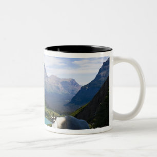 USA, Montana, Glacier National Park, Mountain Two-Tone Coffee Mug